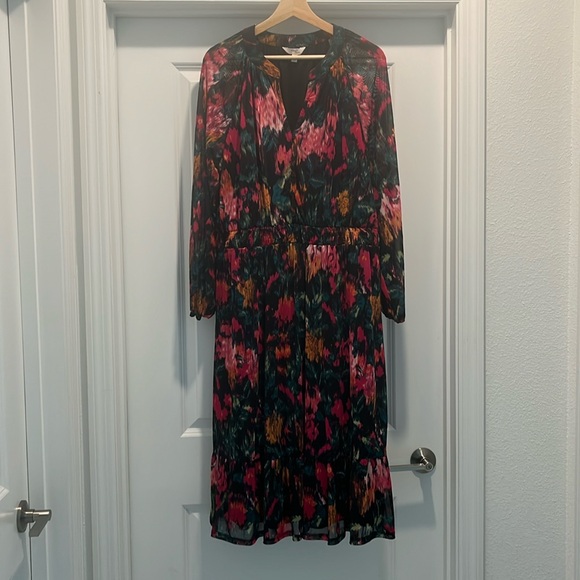 Terra & sky mesh smocked waist midi dress - Picture 1 of 3